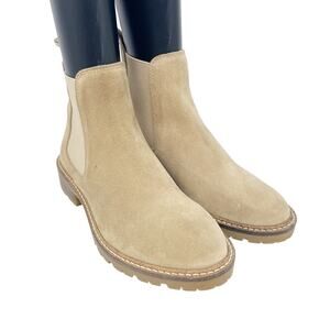 Steve Madden Women's Leopold Chelsea Boot Tan Suede Size 5.5M